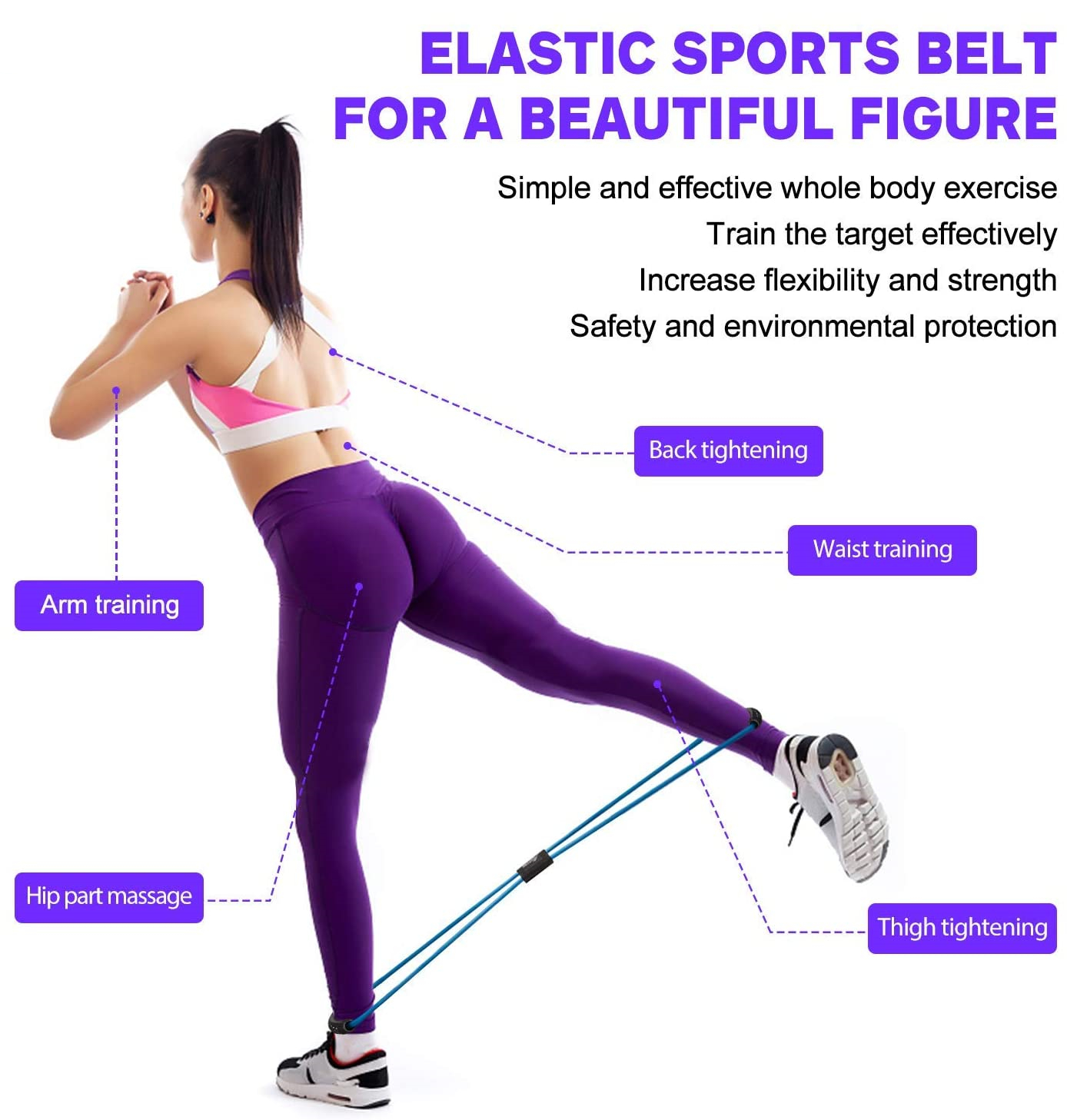 Resistance Band, Resistance Bands for Women, Shaped Resistance
