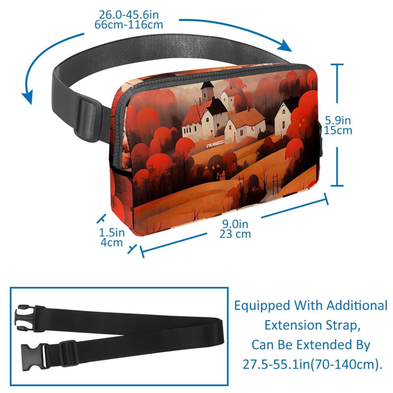 Cartoons Lightweight Adjustable Fanny Pack with Extension Strap - Unisex Crossbody Bag Fanny Bag