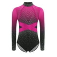 thumbnail image 3 of CHICTRY Gymnastics Bodysuit for Girls Tank Unitards Ballet Dance Leotard Workout Color Block Practice Outfit Hot Pink 14, 3 of 5