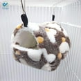 thumbnail image 3 of Deago Hamster Hammocks Rat House Bed Hut Shed Guinea Pig Cage Bedding for Bird Squirrel Hedgehog Chinchilla Nest Tent (Coffee, S), 3 of 9