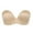 Beige Flower, variant on Exerin Push Up Bras Seamless Wireless Anti-Slip Women's Strapless Bra Shape Support Lift(Beige,36C)