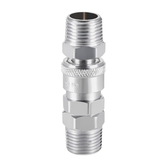 Juego de adaptador de lavadora a presión Uxcell Quick Coupler G1/2 Conector de manguera de aire 1Set