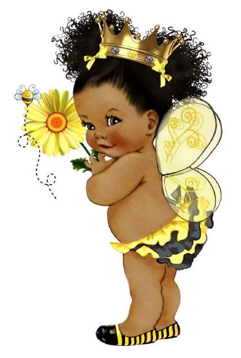 Free Free 123 Sunflower Afro Puff Baby Clipart SVG PNG EPS DXF File