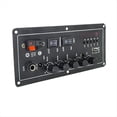 thumbnail image 4 of Placa Amplificadora de Audio de 15 W + 15 W, Compatible con Radio USB, Micrófono Dual, Amplificador de Subwoofer Bluetooth para Altavoz de 12 V, 24 V y 220 V, 4 of 5