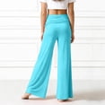 thumbnail image 4 of Miaoju Coral Fold Over Yoga Pants 2026 Wide Leg Loose Fit Pant with Ruched Waist Stretchy Baggy Sports Leggings, 4 of 7