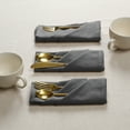 thumbnail image 3 of House of Orlo Dining Table Fabric Cotton Napkins, 12 Pack, 17"x17", Grey, 3 of 6