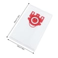 thumbnail image 2 of yeacher 8-Pack High-Efficiency Dust Bags for Miele/Fjn/3D Vacuum Cleaners, 99% Filtration, Non-Woven + Melt-Blown Multi-Layer System, Compatible with C1/C2 Models, Red/White, 28x18cm, 2 of 6