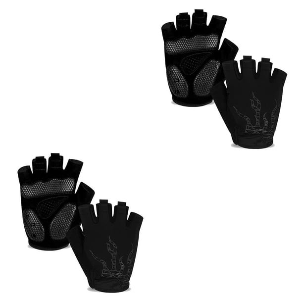 Eigraketly 1 par de guantes de ciclismo de medio dedo a prueba de sudor guantes de montar ajustables niños niñas invierno fuera de los accesorios de moto Type2 NO2 Eigraketly CBP224282