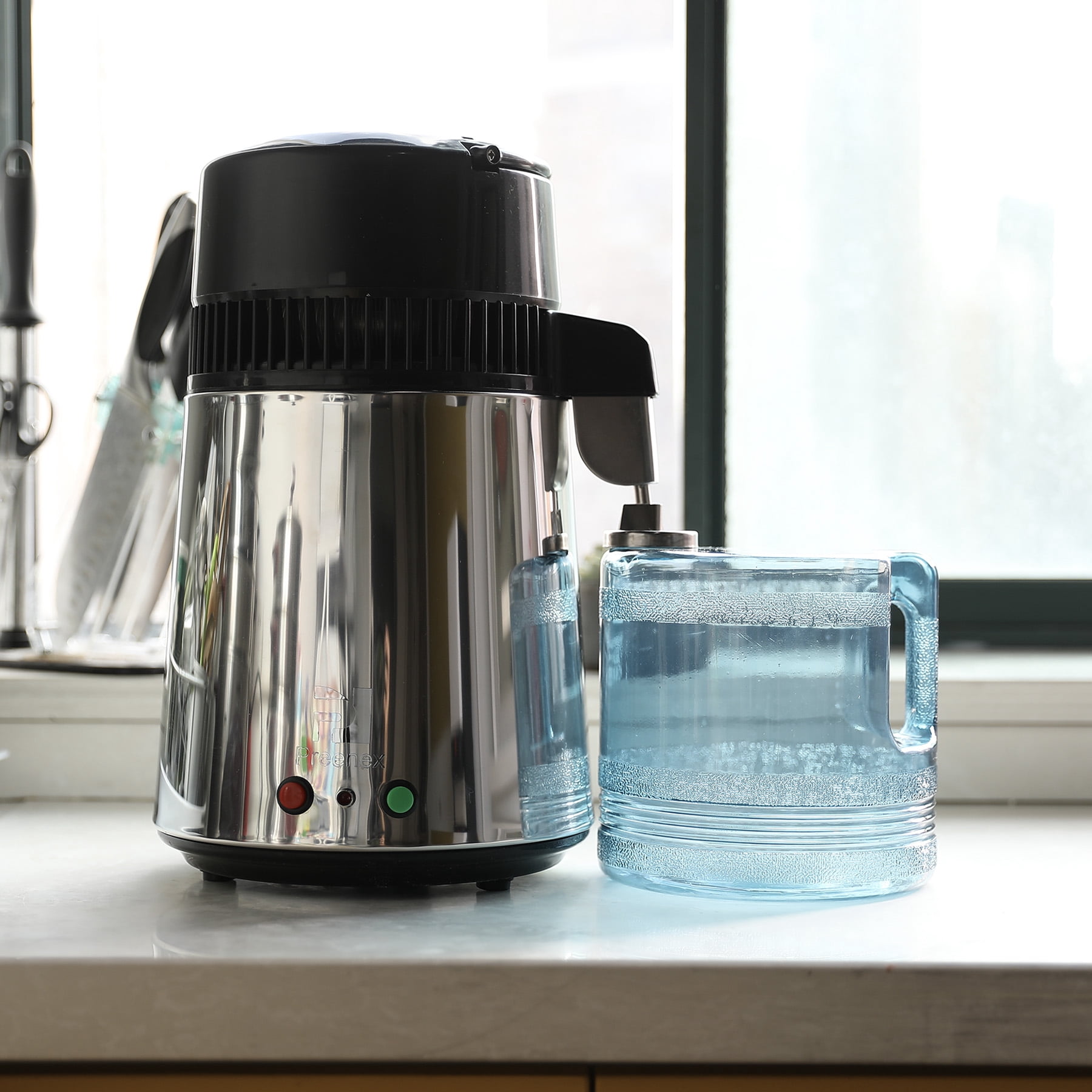 Preenex 4L 750W Water Distiller with Durable Stainless Steel Construction