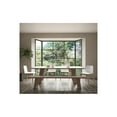 thumbnail image 2 of Homestock Artisanal Artistry 18" Faux Leather Dining Chairs in White (Set of 2) - Oak Finish Wooden Legs, Minimalist Style, Contemporary Dining Chairs for Dining Rooms, 2 of 7