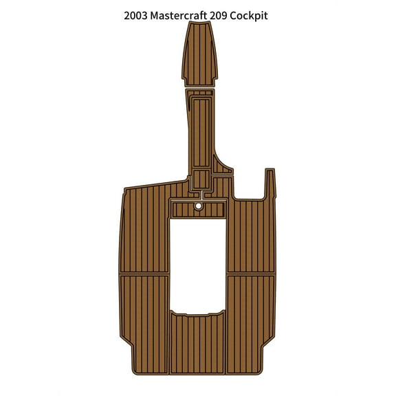 2003 Mastercraft 209 Cockpit Pad Boat EVA Foam Faux Teak Deck Floor Mat Flooring