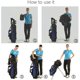 thumbnail image 3 of Waterproof Golf Bag Rain Cover with Elastic Snaps Velcro Closure, Lightweight Nylon Protection for All Bags up to 35 Inches, 3 of 3