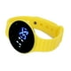thumbnail image 4 of Reloj digital para niños Bling Bling Correa de Silicona Resistente al agua LED Amarillo, 4 of 14