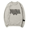 thumbnail image 2 of Mifsaly Lightweight Sweatshirts for Women Mama-Print Oversized Long Sleeve Sweatshirt Gym Workout Fashion Pullover Tops Going Out Spring Fall Streetwear XXL, 2 of 5