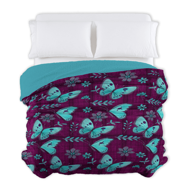 Cobertor con Borrega King Size extra suave Mod LAURIE