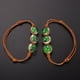 thumbnail image 4 of FELTECHELECTR Pulsera tejida de trébol seco de 2 piezas, bola de cristal de muestra, joyería tejida, decoración, cadena de cuerda tejida a mano para mujer, accesorio de disfraz, 4 of 6