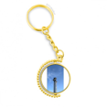 thumbnail image 1 of Estructura de uñas Anillo de oro de metal llavero llavero, 1 of 3