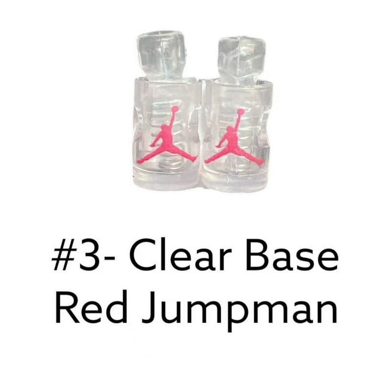 Nike Air Jordan Clear Base Red Jumpman Shoe VI Lace Lock