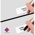 Whiteboard Dry Erase Magnetic Shelf Labels 1" x 2" for Fridge & Office