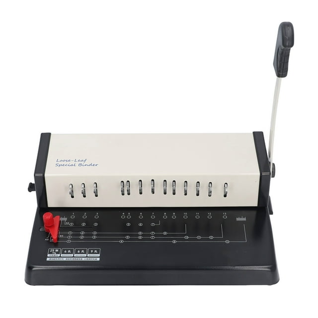 Machine à Relier en Fil Métallique, Machine à Relier pour Livres, Fonctionnement Facile, Grand Application, Compatibilité, Poignée Humanisée pour Imprimerie