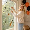 thumbnail image 6 of THOPBPRK Halloween Static Cling Window Decals for Home Party Decorations, Spooky Removable PVC Wall Stickers for Bedroom Living Room Glass Surfaces, Decor, 6 of 7