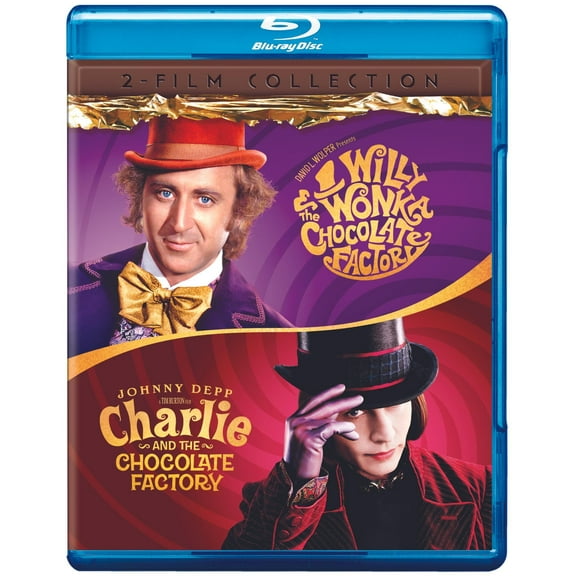 Willy Wonka and the Chocolate Factory (1971) / Charlie and the Chocolate Factory (2005) (Blu-ray)