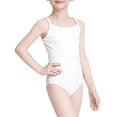 thumbnail image 2 of Agkizg Girls Dance Dress Spaghetti Strap Sleeveless Leotard Gymnastics Practice Wear Comfortable Fitting Dress,Sizes 12-13 Years, 2 of 6