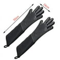 thumbnail image 3 of Extra Long Professional Silicone Oven MittFor Kitchen - Black, 3 of 6
