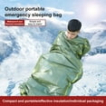 thumbnail image 3 of Tente d'Urgence Jetable Couverture Thermique Portable Sac de Couchage Thermique Tente d'Extérieur Couverture de Premiers Soins d'Urgence Équipement de Camping, 3 of 7