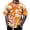 Orange, variant on Zylarhe Mens Tshirts, Men's Floral Print T Shirt Casual Short Sleeve Tee For Spring Summer Comfortable Breathable Daily Wear Stylish Tall Man T Shirts Orange XXL