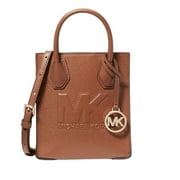 Michael Kors Mercer Extra-Small Pebbled Leather Crossbody Bag (LUGGAGE)