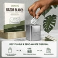 thumbnail image 6 of Zomchi Double Edge Razor Blades 2.0, 100 Count Platinum Stainless Steel, Fits All Safety Razors, 6 of 7