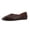 PU Brown, variant on Women Square Toe Studded Ballet Flats, Metallic Studs Slip‑On Casual Flat Shoes For Daily Party