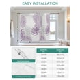 thumbnail image 6 of Purple White Tie Up Curtains for Windows 63 Inch Length Balloon Curtains Kitchen Adjustable Balloon Window Shade Abstract Grey Chrysanthemum Flower Floral Tie Up Bathroom Curtain Window 52"x63", 6 of 6