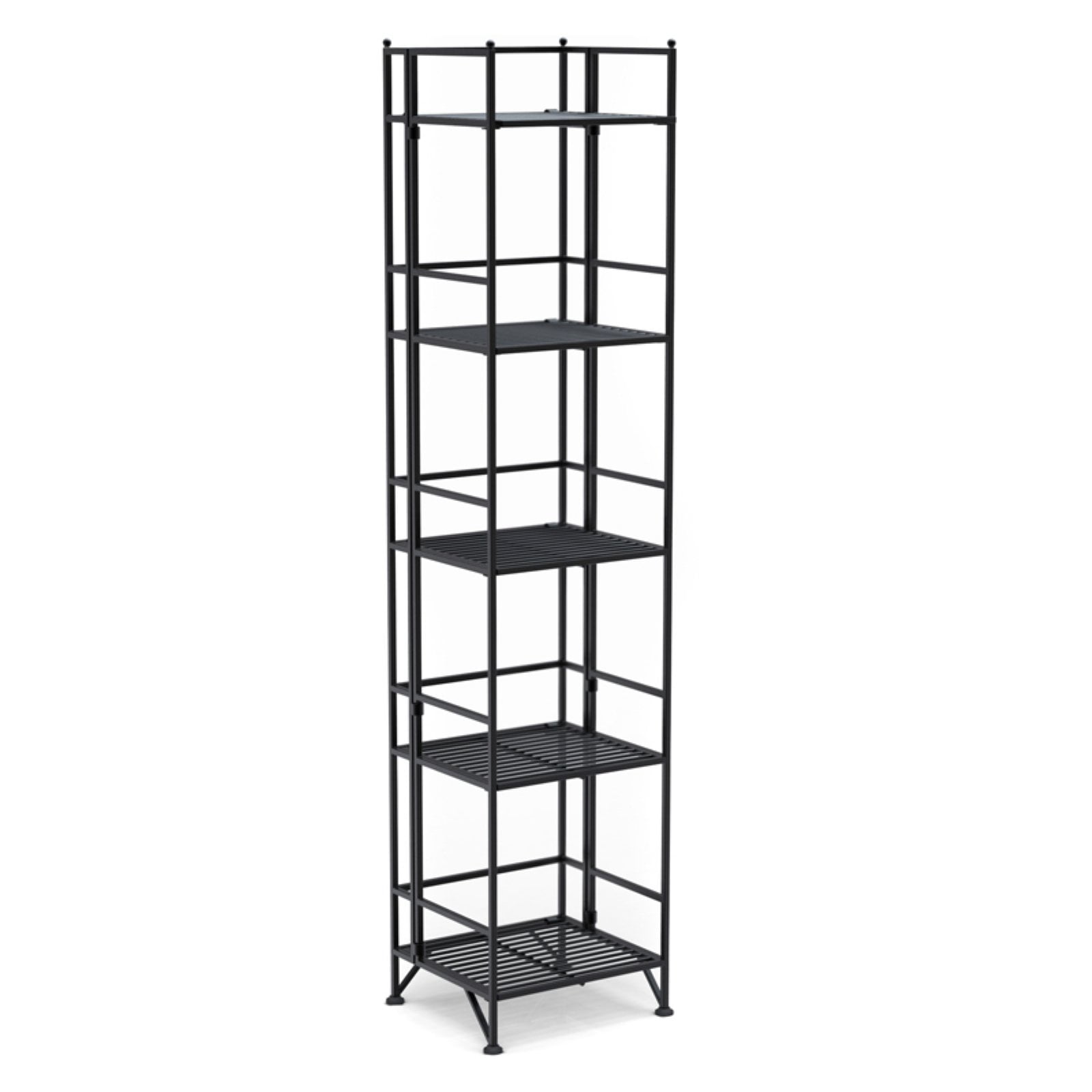 BRIGHTMOOM Designs2Go Metal Folding 5 Shelf Bookcase