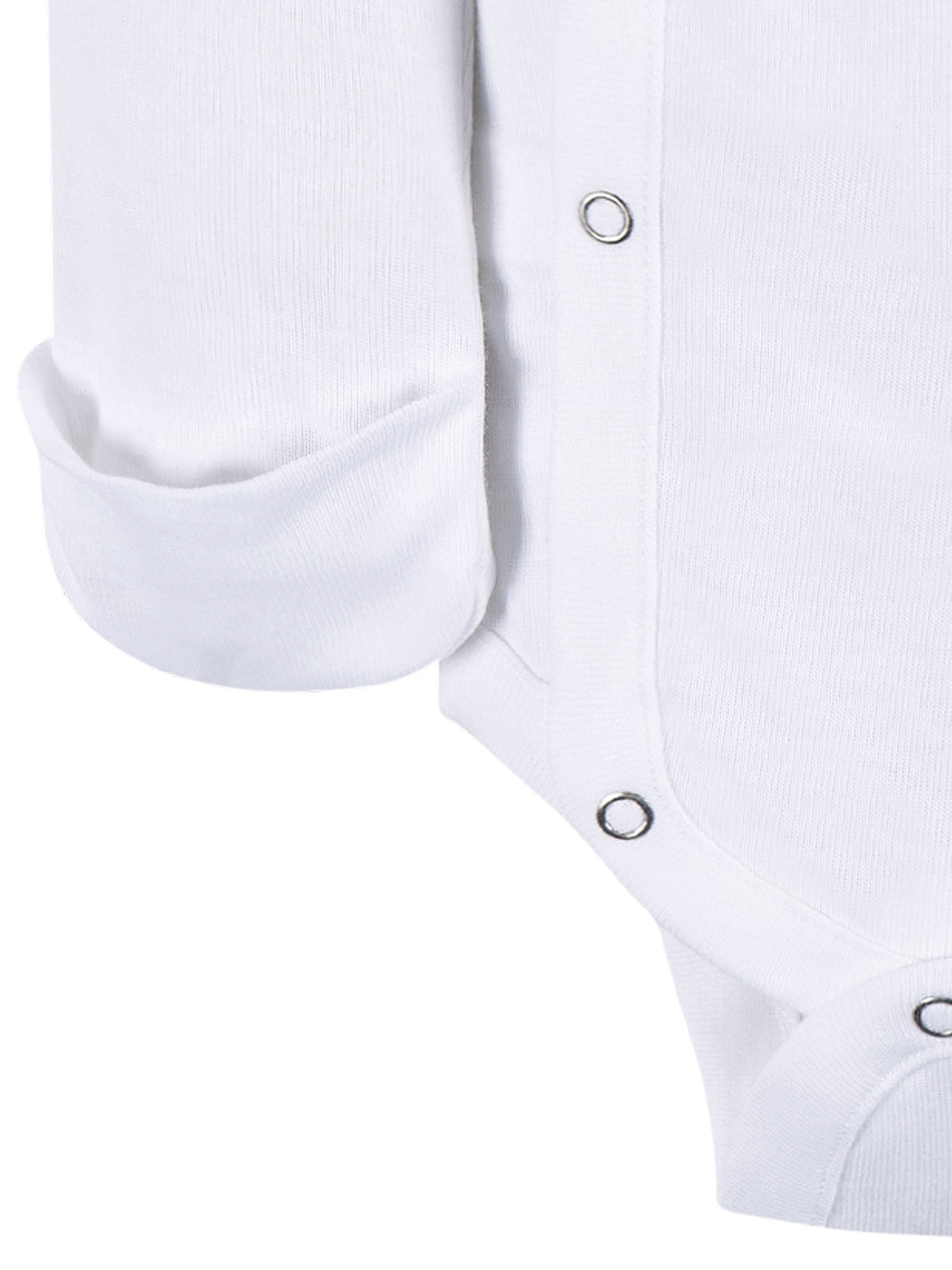 Gerber Baby Unisex Leisure White Sidesnap Cotton Bodysuit, 3-Pack, Sizes 0/3 Months-3/6 Months