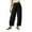 Black, variant on ZyeKqe Womens Pants Elastic Waisted Baggy Pants Casual Loose Fitted Trousers Summer Outfits