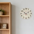 thumbnail image 6 of Hoease 12 Inch Silent Wall Clock, Distressed White Wood Plank Decorative Wall Clock, Battery Operated Non-Ticking Round Clock for Living Room Bedroom Kitchen Home Decor, 6 of 10