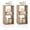 Natural, variant on LOKO Stackable 2 Cube Storage Organizer Set of 2, Freestanding Cubby Storage Bookcase with Anti-toppling Device, 2-Tier Bookshelf, Combinable Record Player Stand for Living Room Study (2, White)