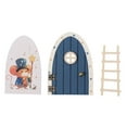 thumbnail image 3 of Adhesivo de pared 3D de fácil instalación, adhesivos para puerta, decoración de pared de dibujos animados, fácil de despegar y pegar. azul, 3 of 9