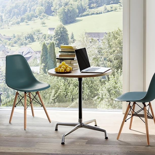 Walnew Set of 4 PreAssembled Mid Century Modern Side Chairs with Wood