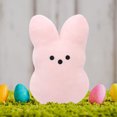 thumbnail image 3 of Conejito de Pascua suave lindo conejo de Pascua rosa rojo púrpura para decoración de sofá de escritorio JShteea El nuevo, 3 of 6