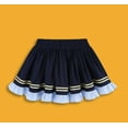 thumbnail image 3 of FRSASU Girl's Tiered Ruffle Mini Skirt Teens Skater Lolita High Waisted Short Skort A Line Summer Skirts Navy, 3 of 6