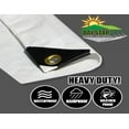 thumbnail image 3 of (12'X14') White Tarp Extra Heavy Duty 12 Mil 3 Ply Coated Reinforced Canopy 6 oz 3 Layer, 3 of 4