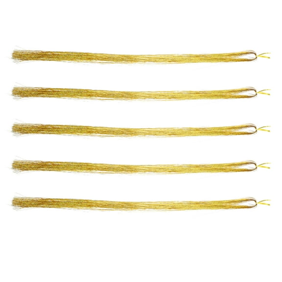 HEANUJJ 750Pcs Holographic Hair Glittery Strands Hair Tinsel for Party Use