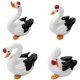 thumbnail image 2 of Glass Swan Figurine Decorative Ornaments for Home Desk 4 Piec, 2 of 4