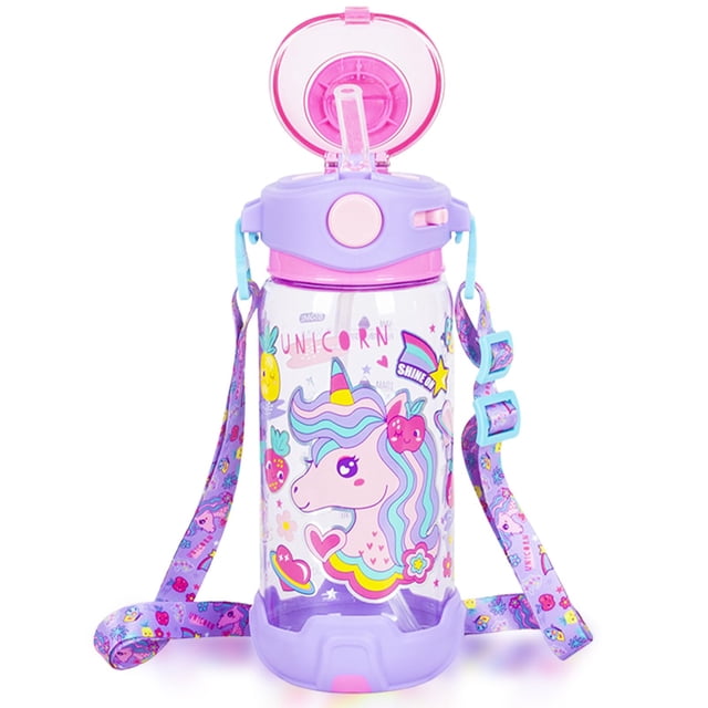 Botella para Niños YOYTOO con Pajilla y Correa 650 ml Sin BPA