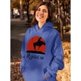 thumbnail image 2 of Bull Rodeo Hoodie Women -SPIdeals Designs, Female Medium, 2 of 4