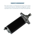 thumbnail image 4 of Motor De Arranque Fueraborda 682-81800-12, 15Hp, 2 Tiempos, Cc, Aleación De Aluminio, Motor De Arranque Eléctrico Para Ymh, Barco Fueraborda Marino Al Aire Libre Advancent VI007348-00, 4 of 7