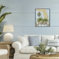 thumbnail image 2 of Stupell Industries Florida Map Palm Trees Black Framed Giclee Art design by Marcus Prime, 20 x 16, 2 of 8